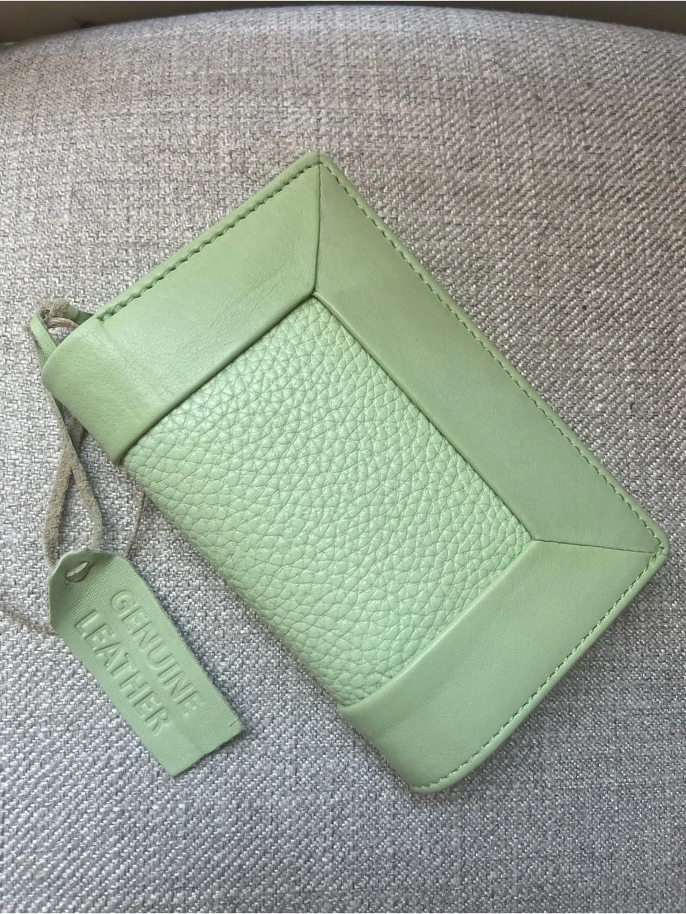 New Genuine Leather Women's Wallet in Light Green